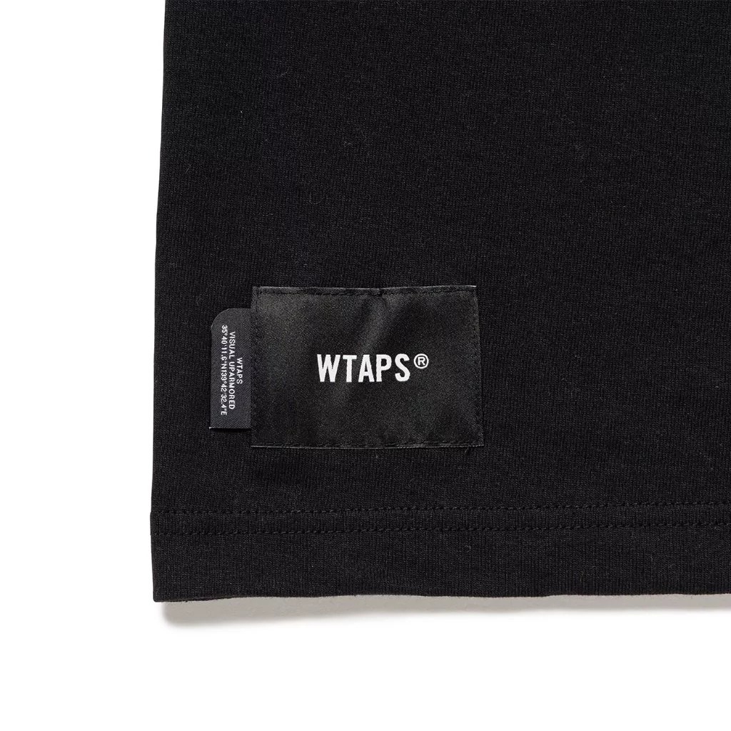 トップス WTAPS 24AW 40PCT UPARMORED/LS/Cotton 2024AW WTAPS 40PCT UPARMORED LS COTTON 目錄隱藏款正面字體長T 現