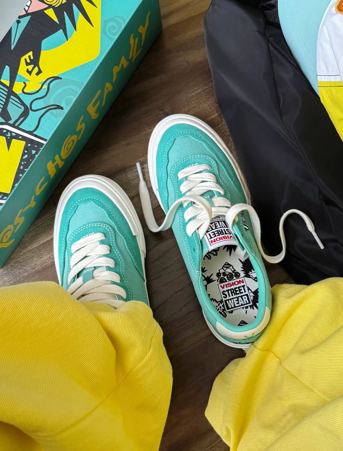 Vision Street Wear Flat Top 美式街頭滑板鞋 薄荷綠 淺綠色 美式 復古 滑板鞋 穿搭 工裝 Psycho限定/預購