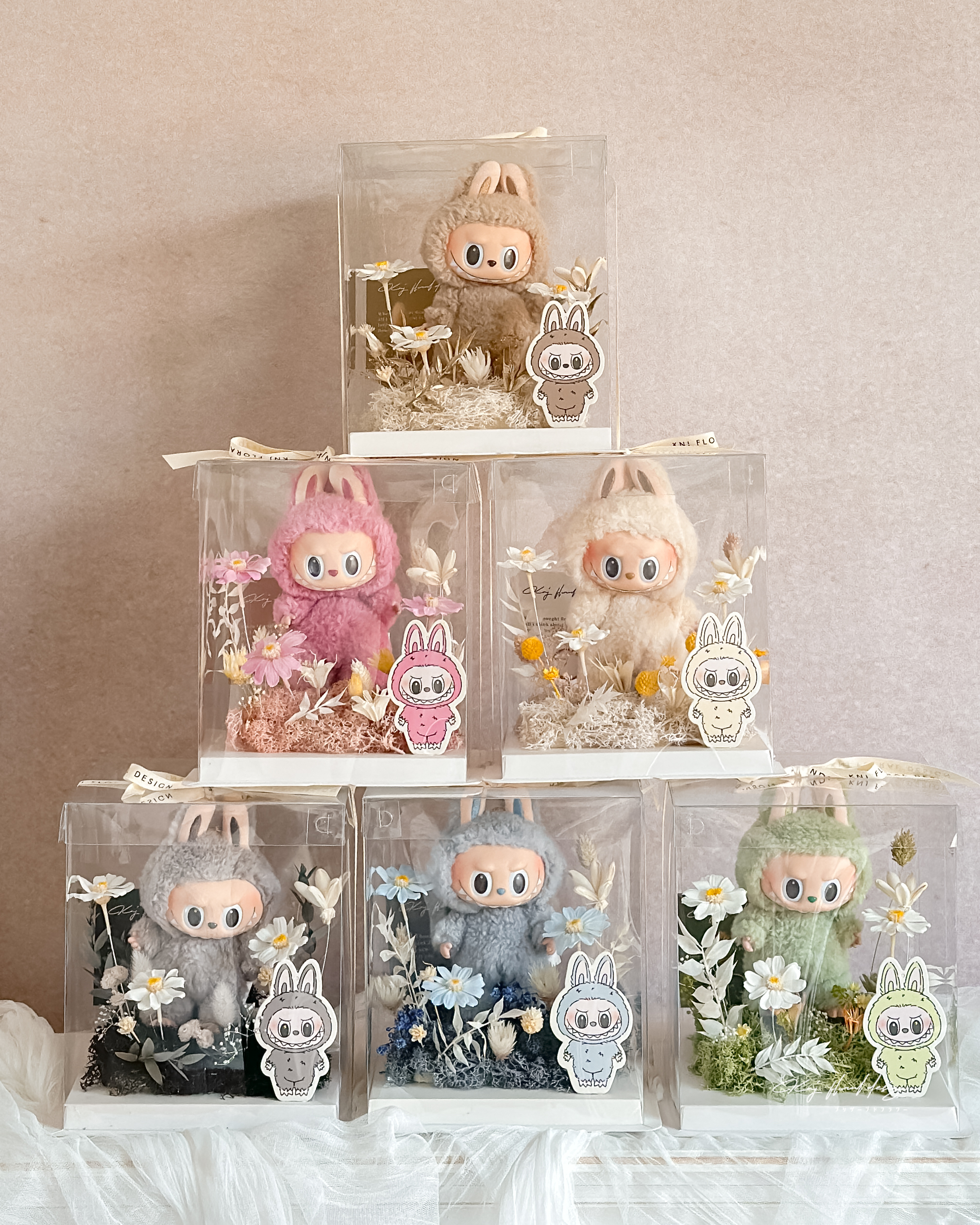 LABUBU 馬卡龍花園系列花禮