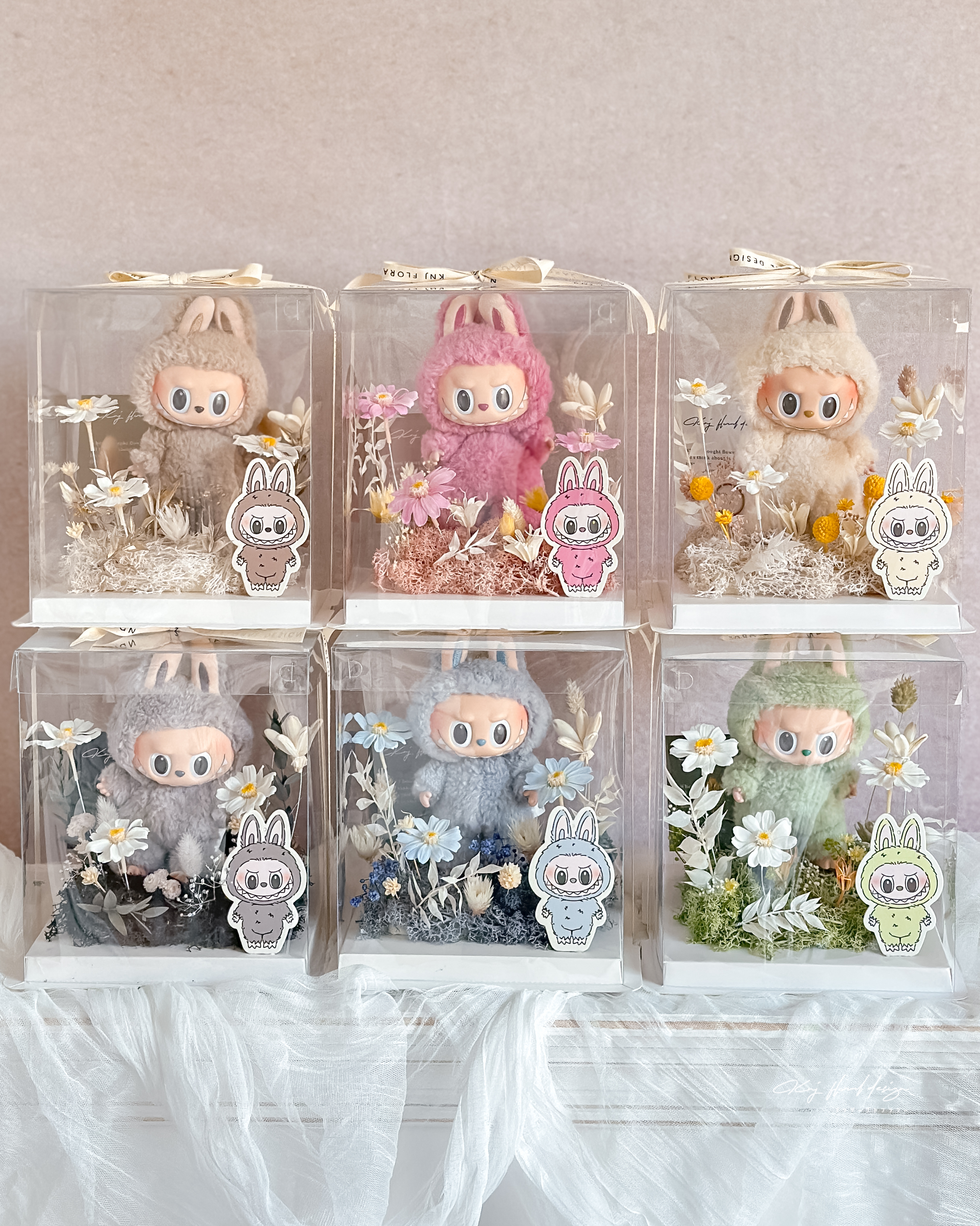 LABUBU 馬卡龍花園系列花禮