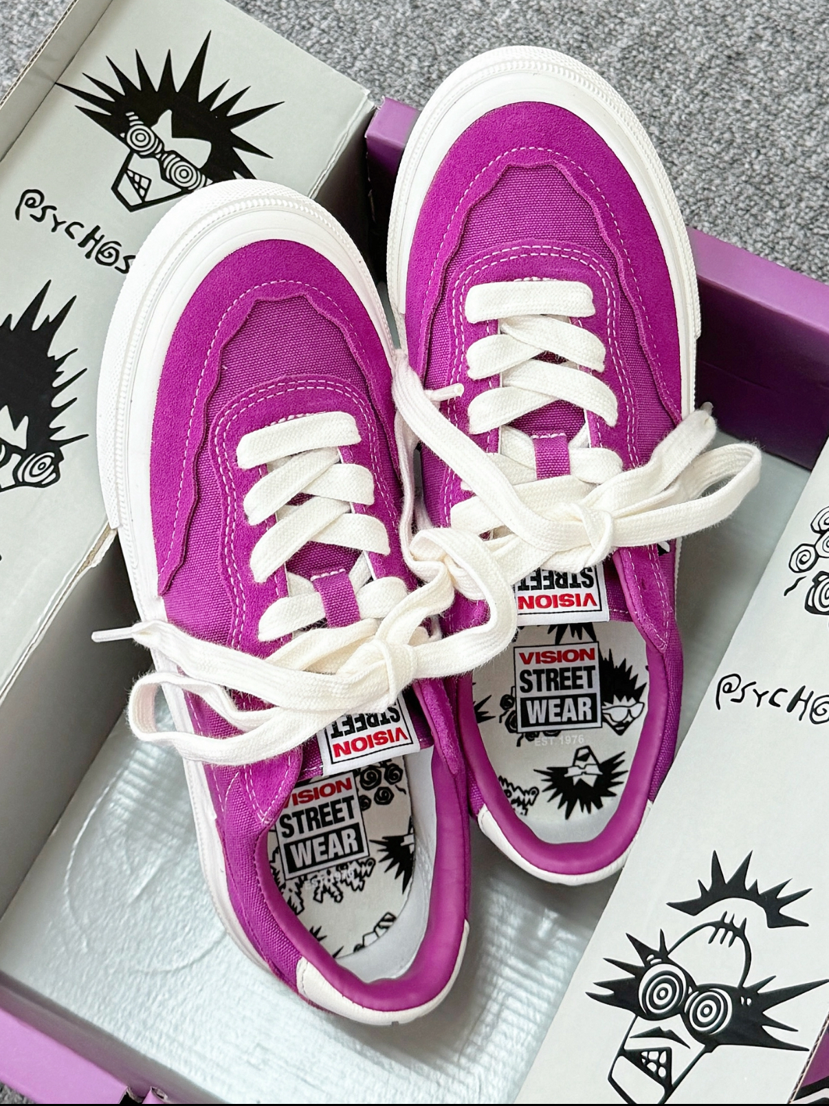 Vision Street Wear Flat Top 美式街頭滑板鞋 漿果紫 葡萄紫 美式 復古 滑板鞋 穿搭 工裝 Psycho限定/預購