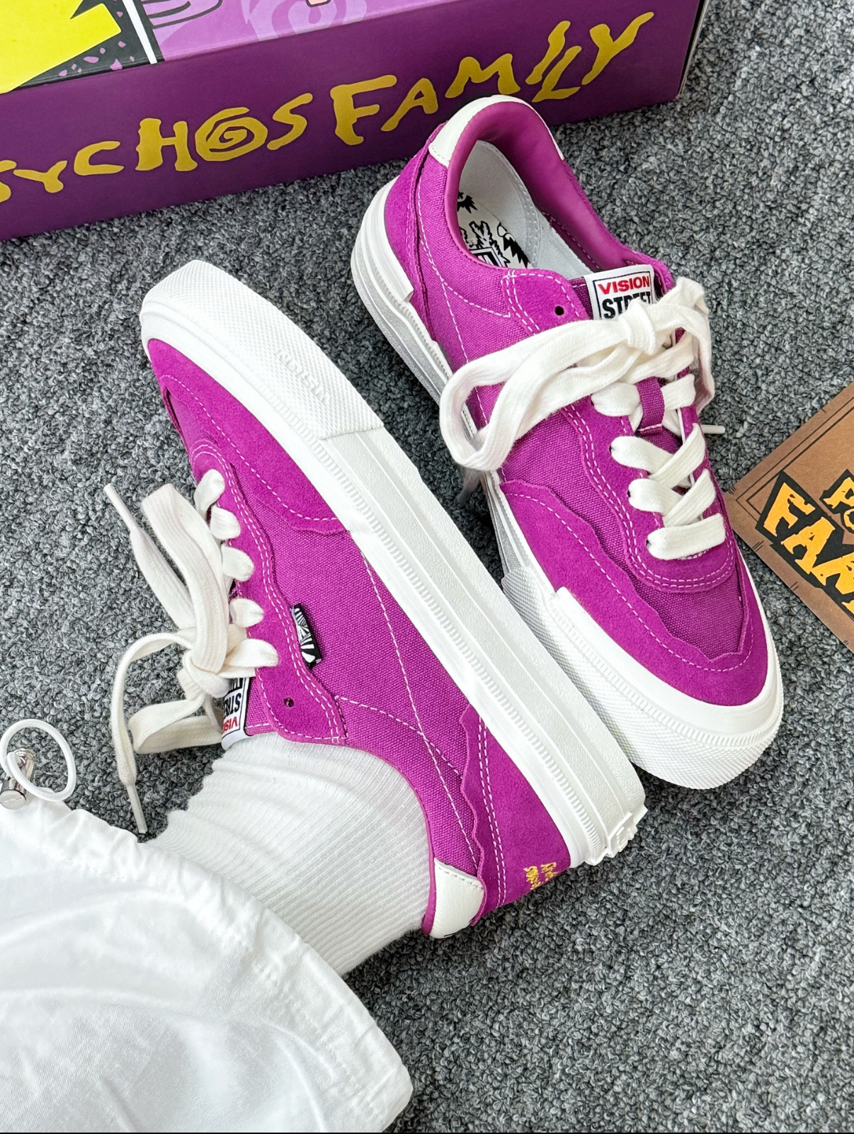 Vision Street Wear Flat Top 美式街頭滑板鞋 漿果紫 葡萄紫 美式 復古 滑板鞋 穿搭 工裝 Psycho限定/預購