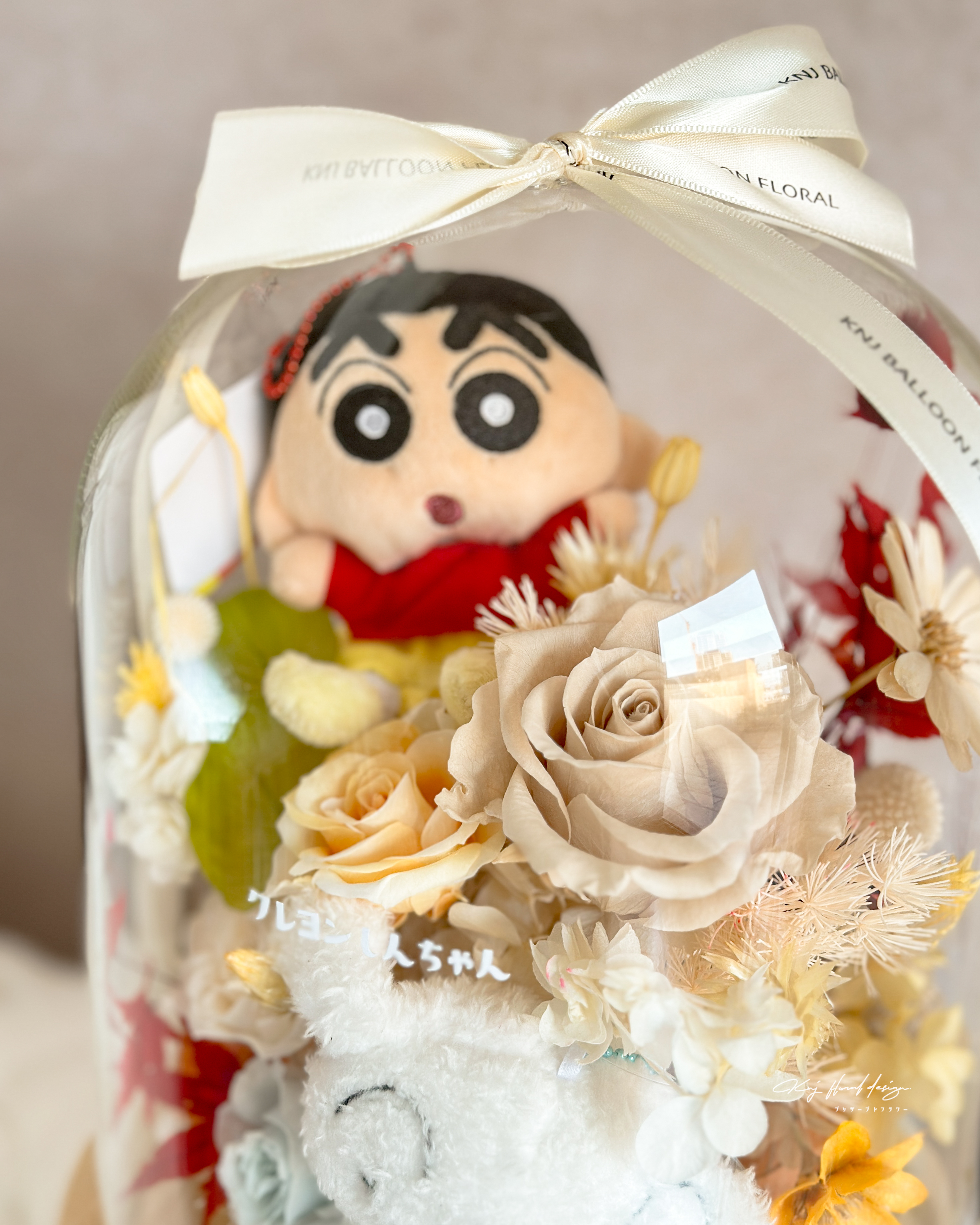 蠟筆小新永生玫瑰花盅L號