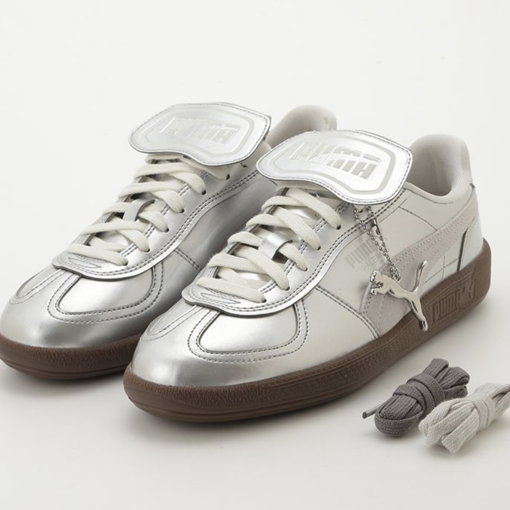 emmi x PUMA PALERMO PREMIUM 亮面銀德訓鞋聯名款日本限定/預購