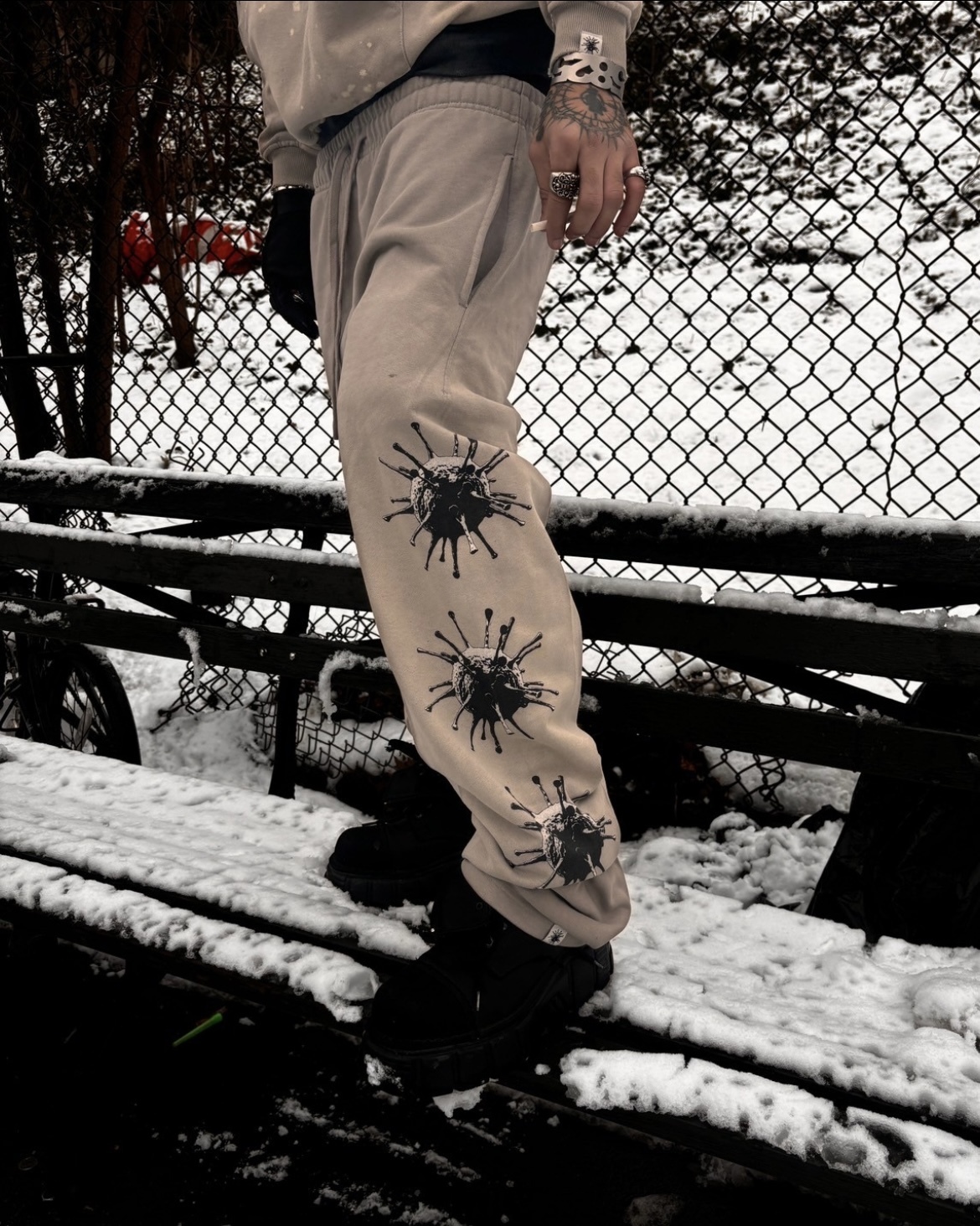 VIRUSWORLD 災害戰損棉褲