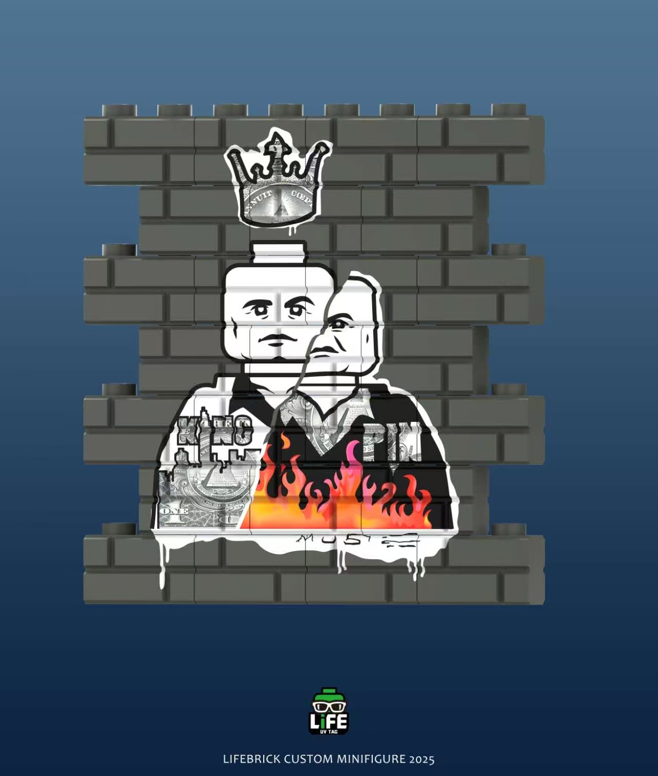 [Life Brick][Preorder] Daredevil Printing Wall [UVprinted]