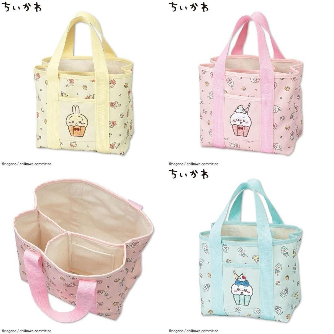 Chiikawa刺繡單肩帆布托特包