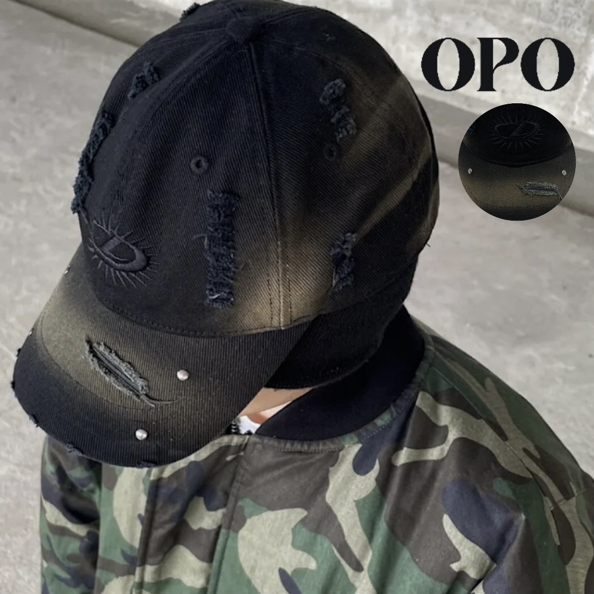 OPO DESIGN 洗舊補丁破壞老帽