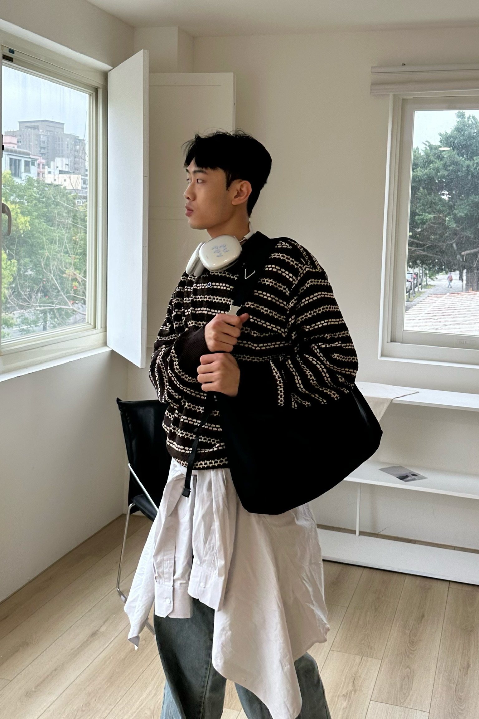 優雅編織造型polo