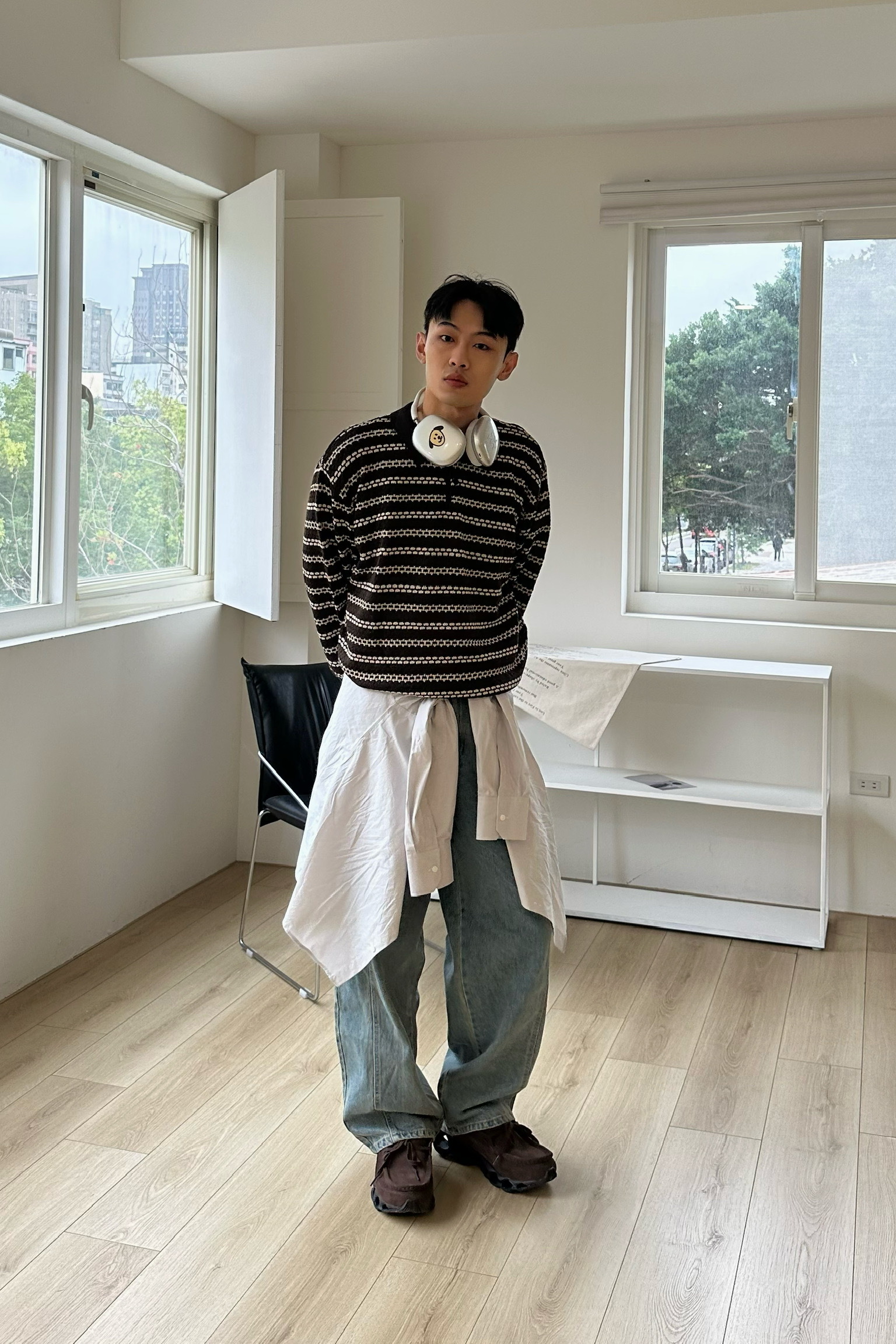 優雅編織造型polo