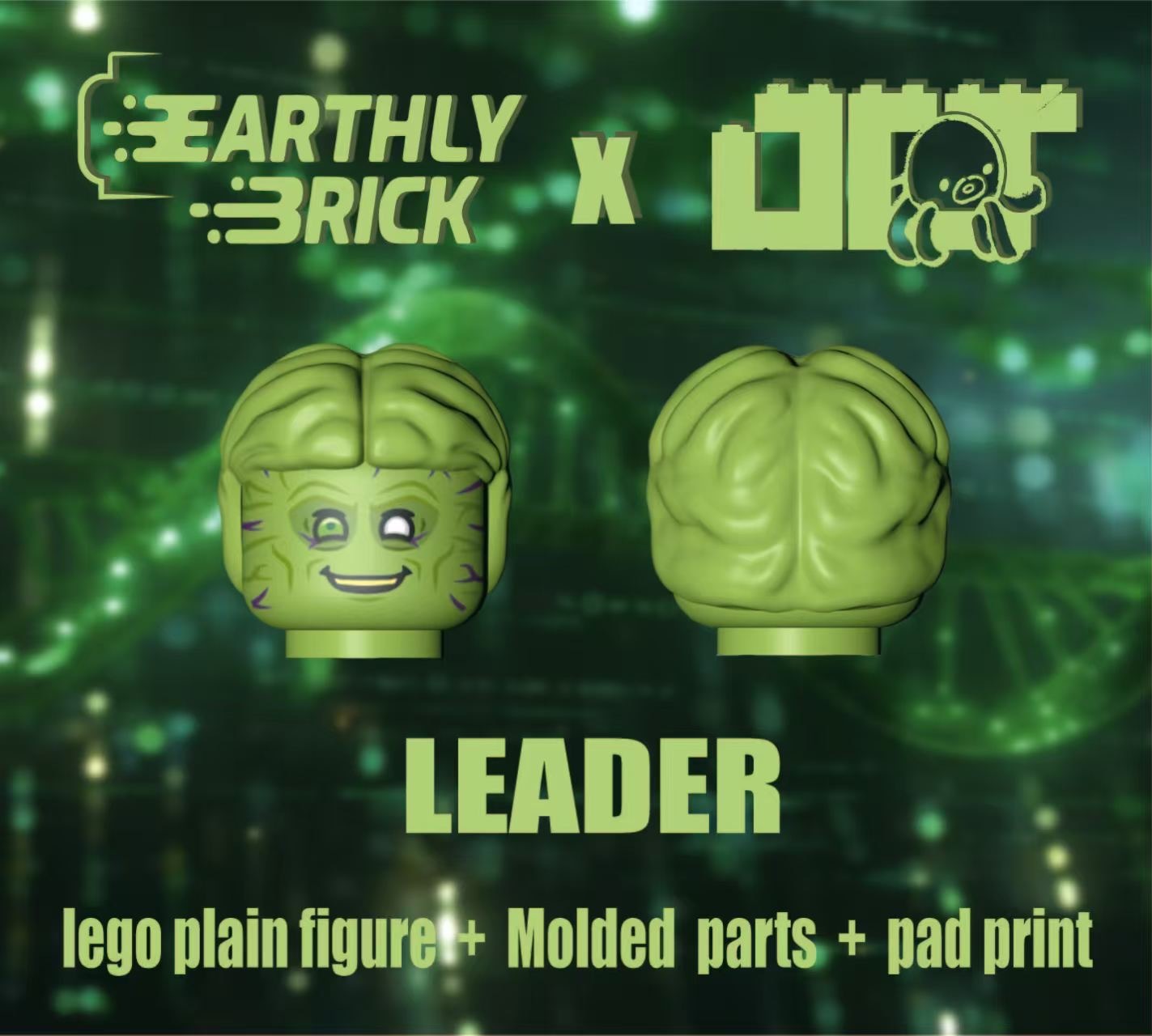 【預訂】【Earthly Brick x Oct Brick】大頭目(僅有大腦配件+表情)