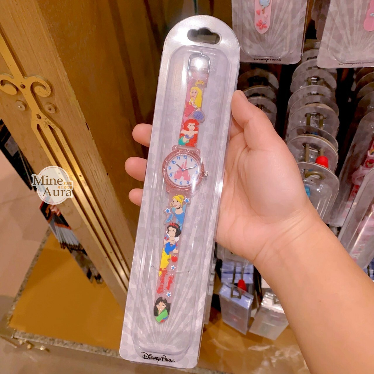 公主系列 Princess Line 公主集合 圖案 錶帶 兒童 手錶 -上海迪士尼樂園