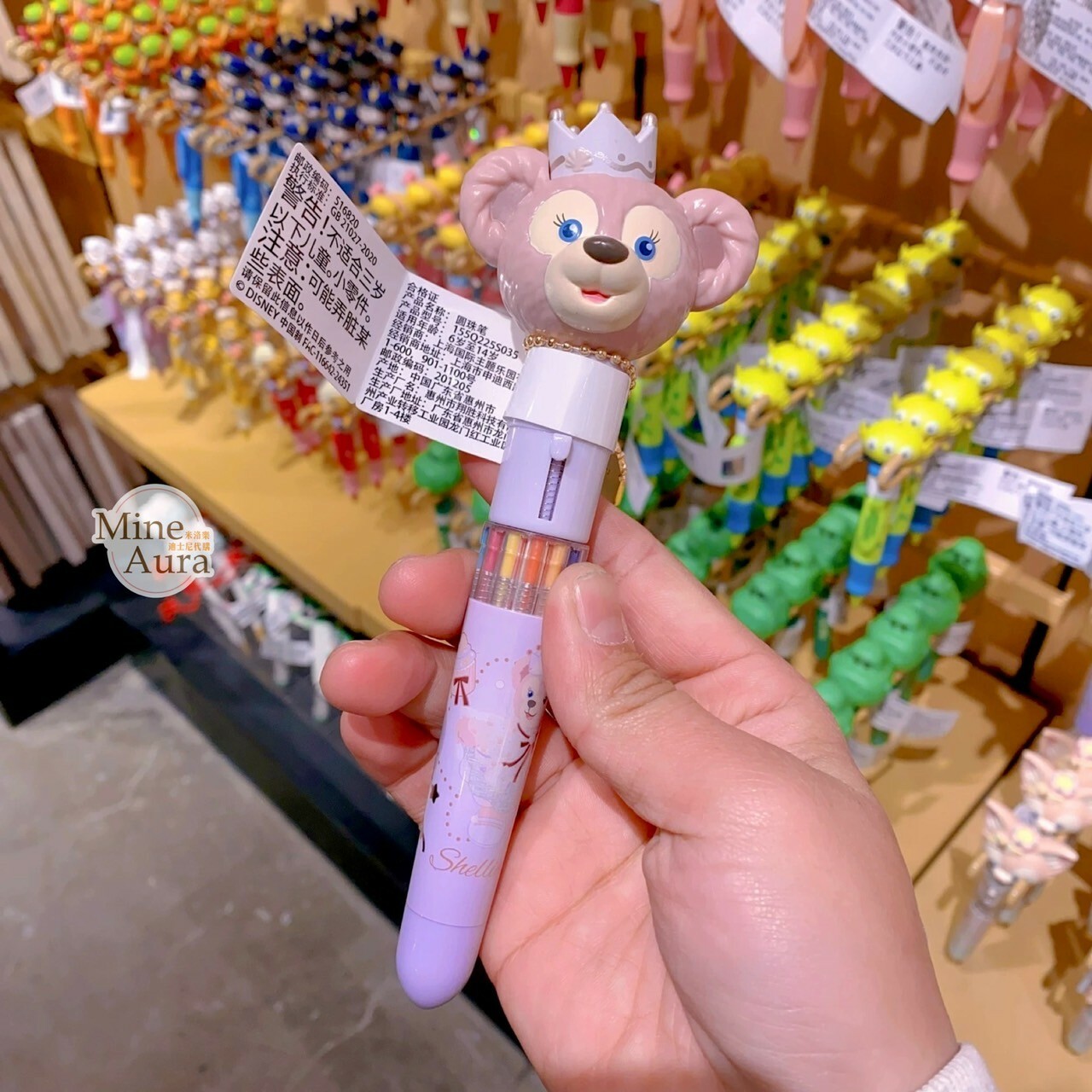 夢幻慶典系列 雪莉玫 ShellieMay 大頭 造型 多色 圓珠筆 -上海迪士尼樂園