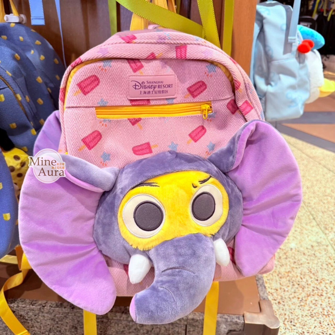 飛仔 Finnick 大象裝扮 絨毛大頭 造型 後背包 動物方城市 Zootopia -上海迪士尼樂園