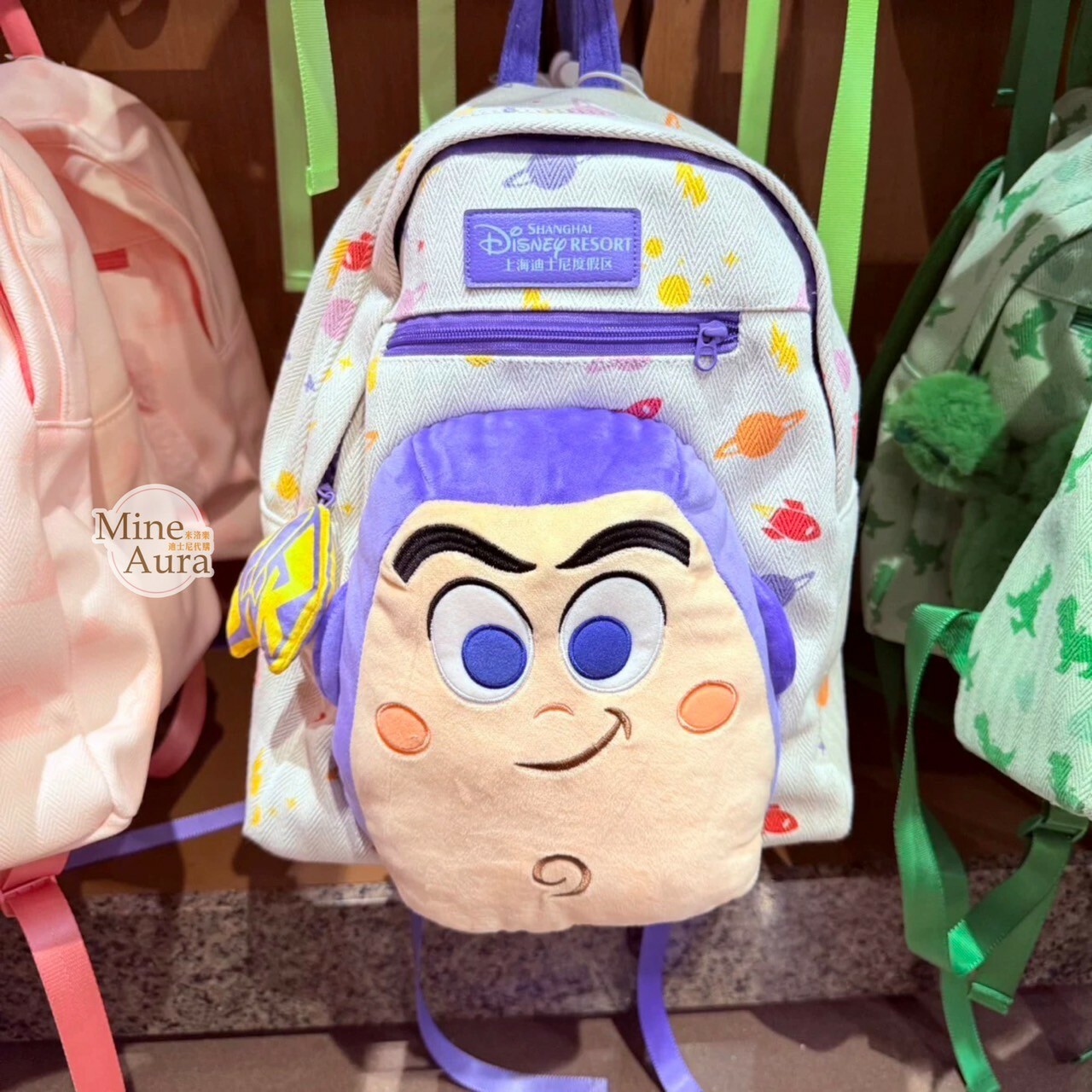 巴斯光年 Buzz Lightyear 絨毛大頭 造型 後背包 玩具總動員 Toy Story -上海迪士尼樂園