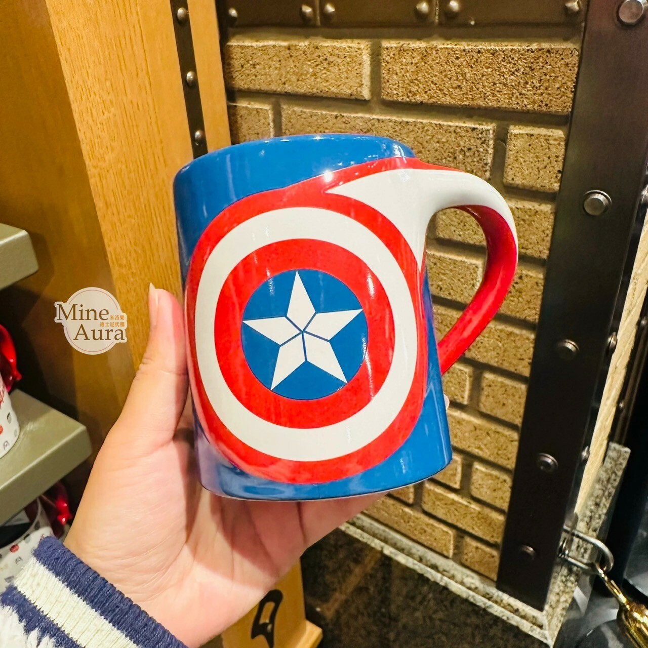 美國隊長 Captain America 盾牌圖案 馬克杯 水杯 漫威 Marvel -上海迪士尼樂園