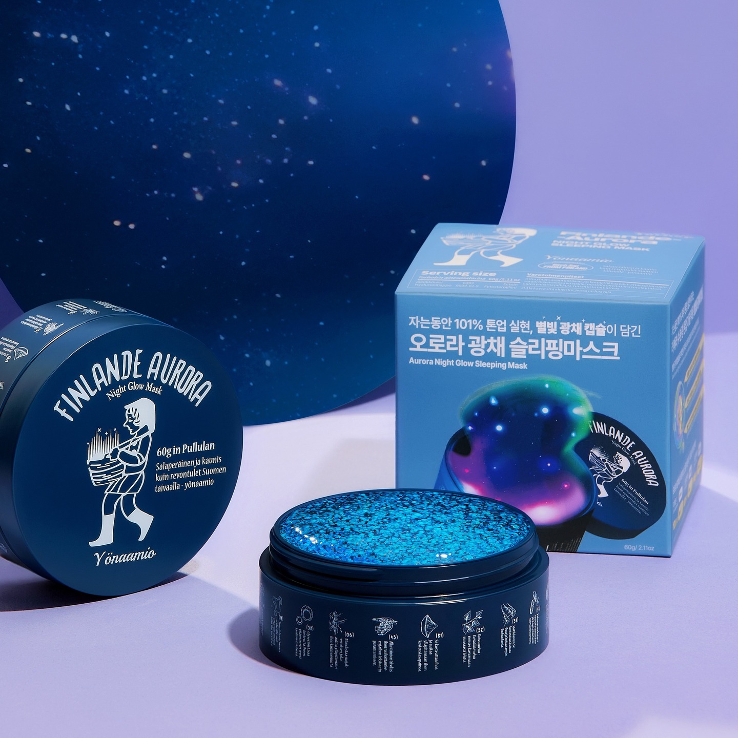[ Torhop ] Finlande Aurora Starlight Glow Sleeping Mask 60g