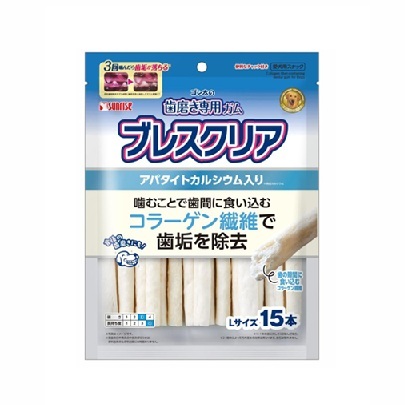 日本直送 Sunrise 除口氣專用潔齒棒 高鈣纖維 L 15本【$120 X 3 包】【可混合其他口味】