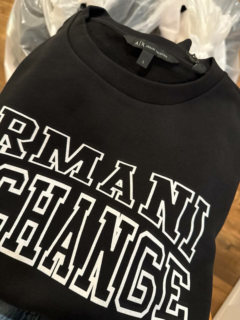 [U] ARMANI EXCHANGE BLACK MEN'S SWEATSHIRT, 7VYM21-YJ69Z-1200 (UAX435)