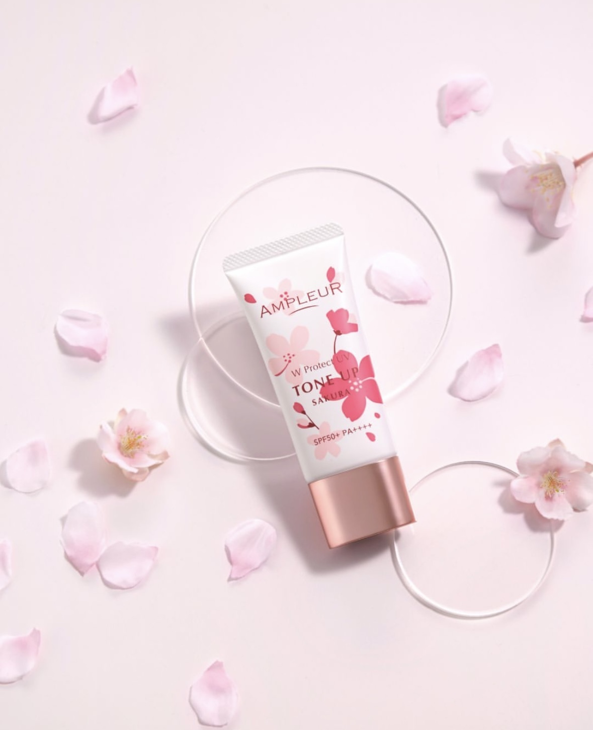 [限定] AMPLEUR W Protect UV Tone Up P SAKURA SPF50+ PA++++ 30g
