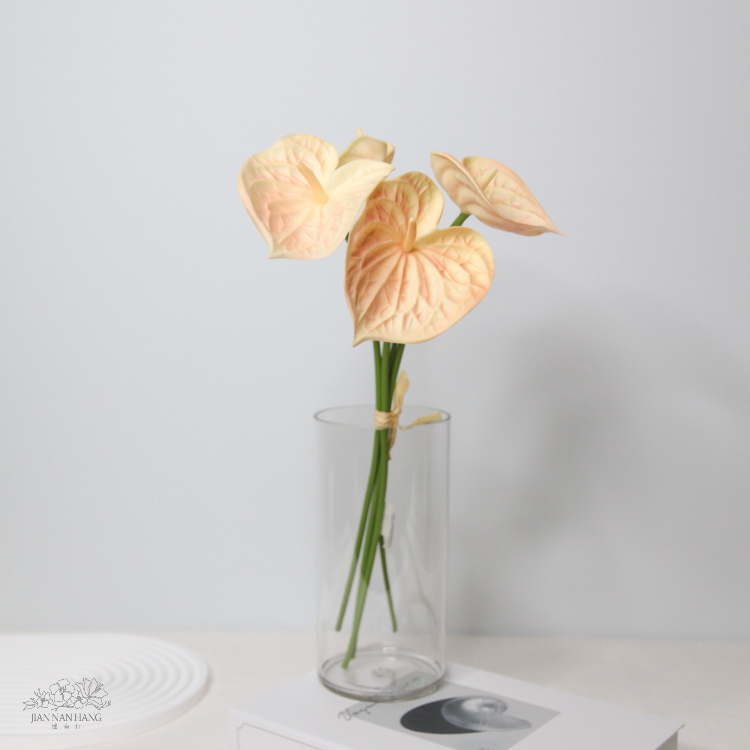 人造花 紅掌 香檳