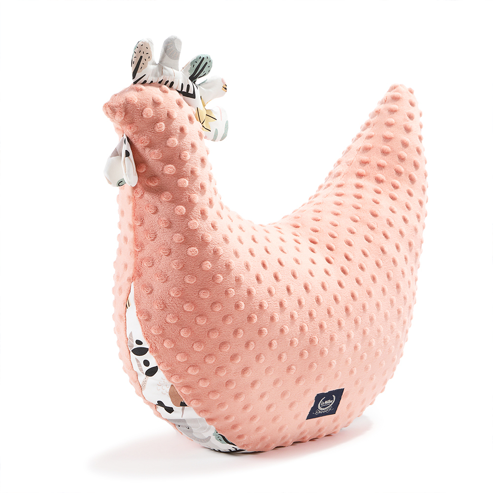 La Millou波蘭 黛安奶奶的雞加大｜豆豆哺乳枕｜果漾蜜桃粉