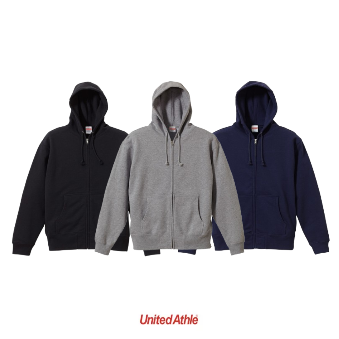 United Athle 10oz 純棉連帽拉鍊 外套 3521301