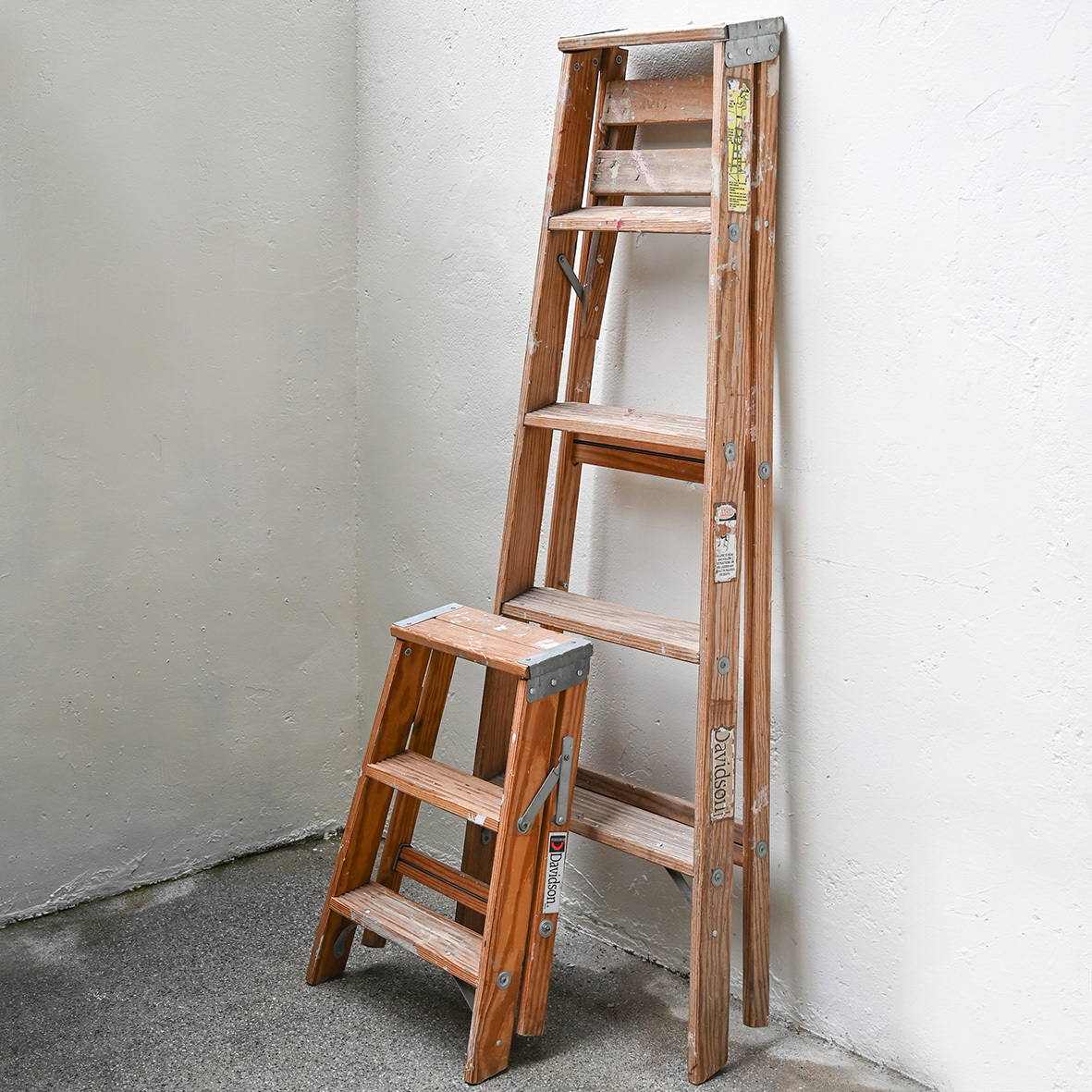 Vintage 美國古董木梯