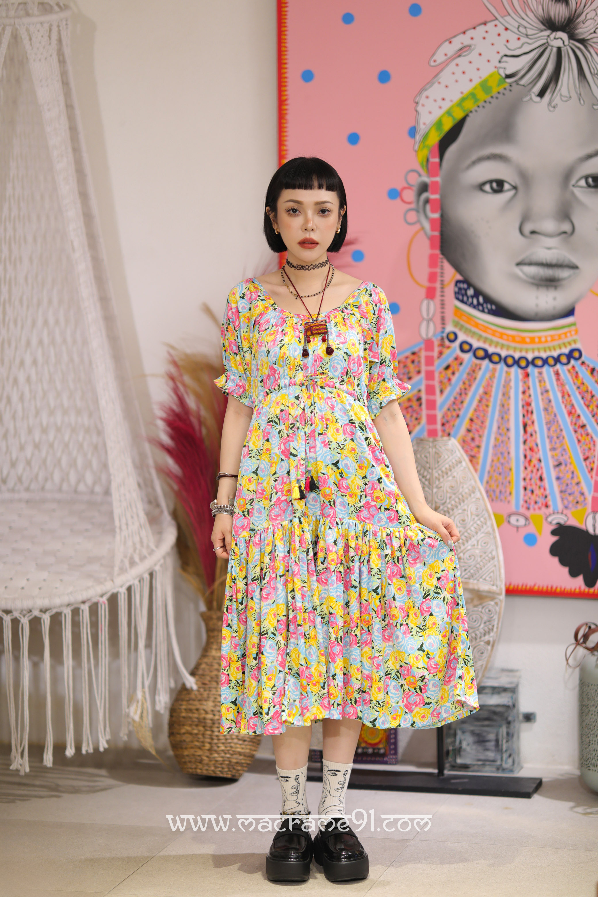 Macrame裙 - M3117P - 多色 (0812)