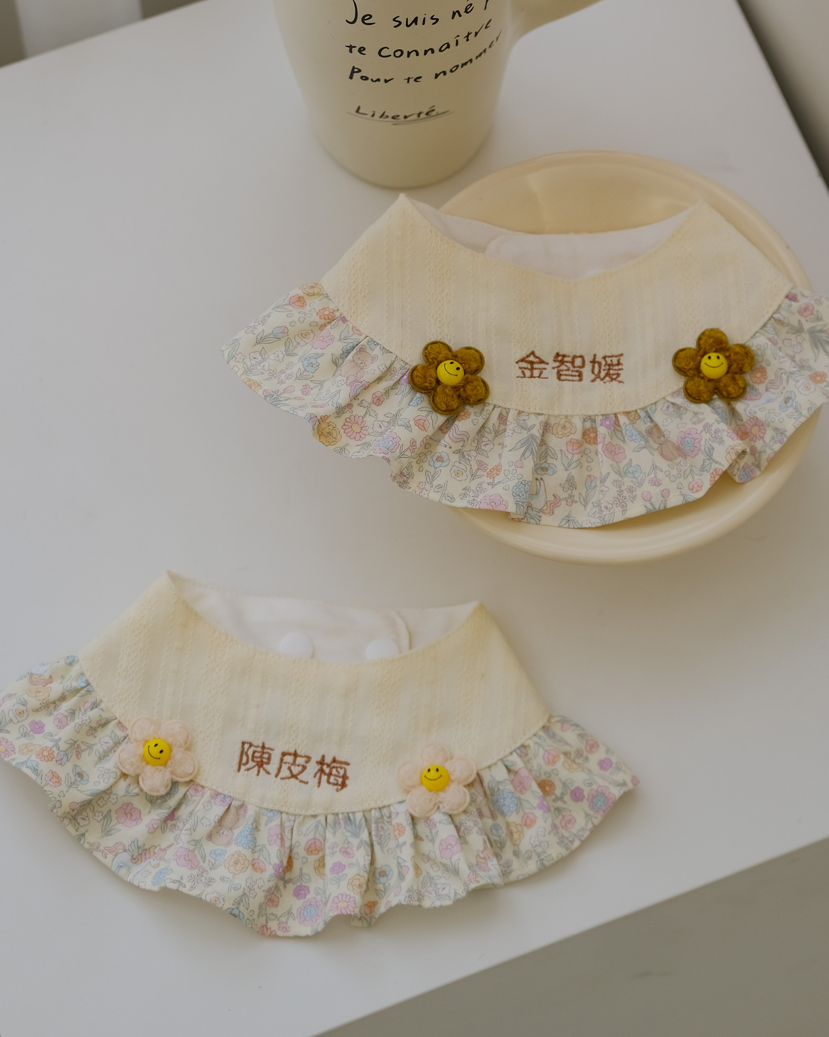 鄉村小雛菊刺繡領巾 (2色)