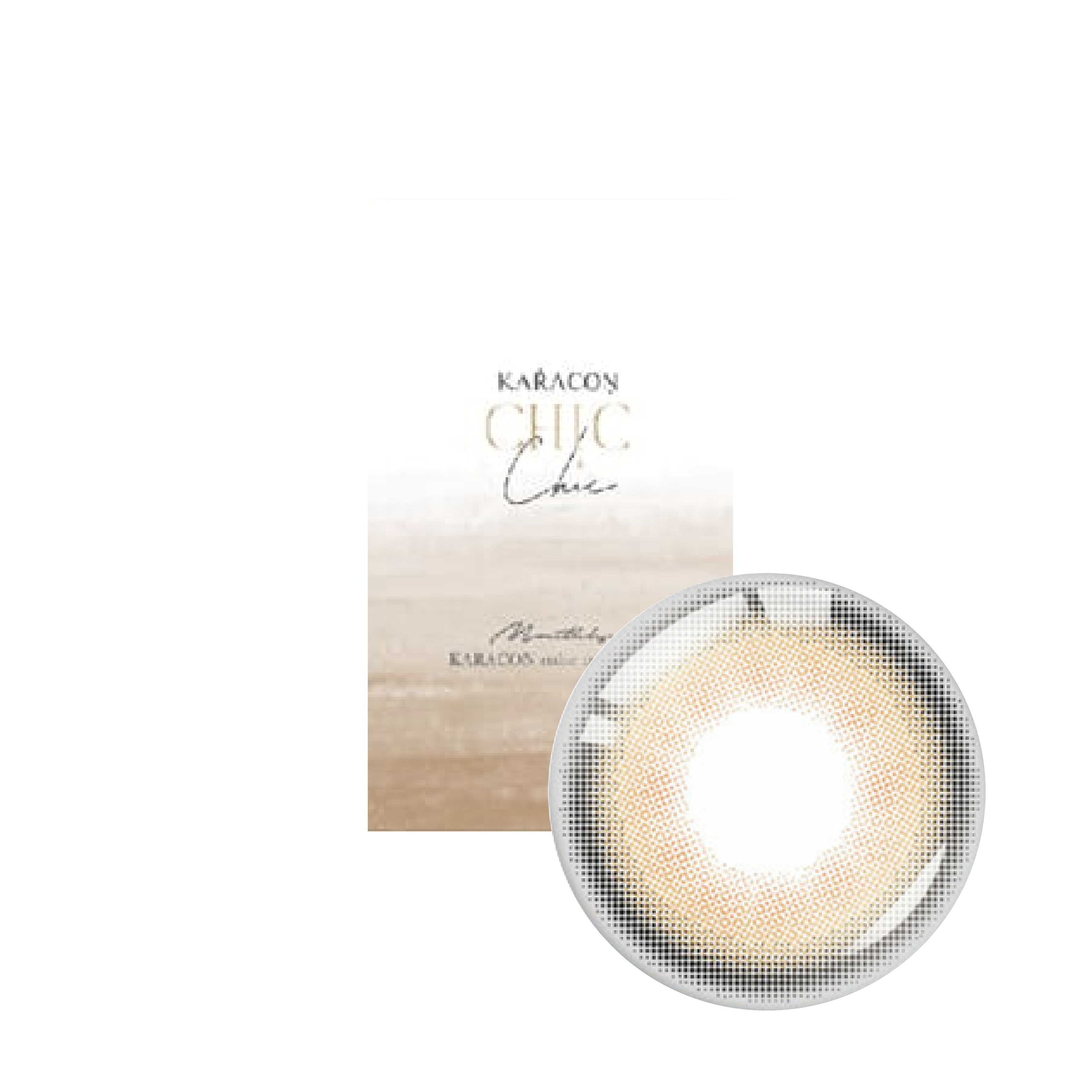 卡拉瞳chicolor彩色月拋落日棕(1片)