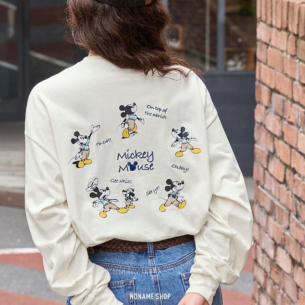 MONO-MART X DISNEY 聯名 迪士尼 米奇 Mickey Mouse  印花 長袖 五款 (男款)