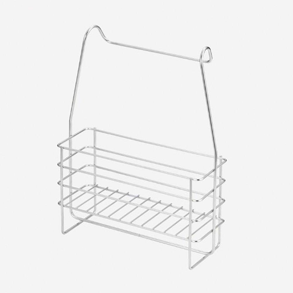 《家事問屋》日本製304不鏽鋼浴室掛放兩用收納架