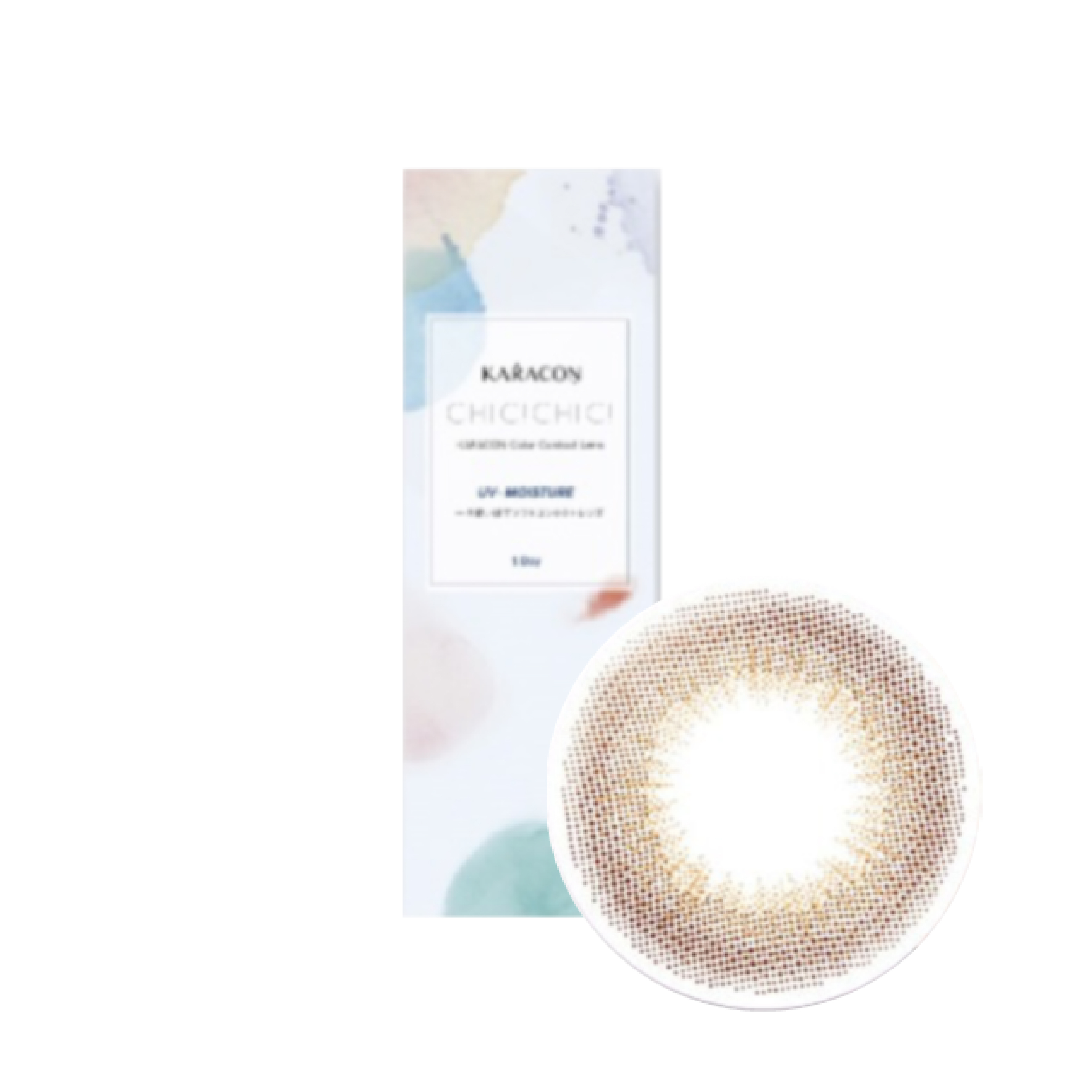 卡拉瞳chicolor彩色日拋甜桃棕(10片)