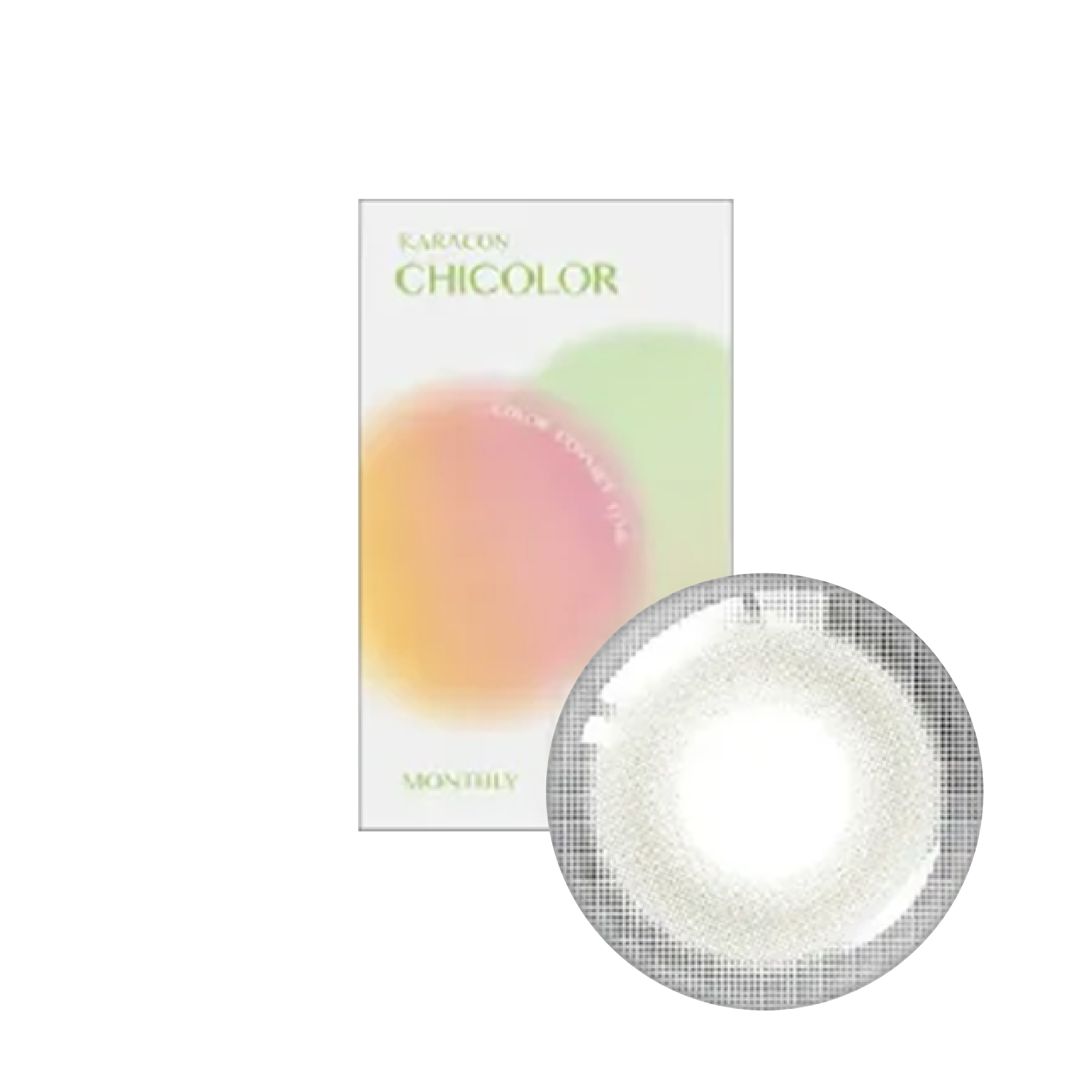 卡拉瞳chicolor彩色月拋寂寞灰(1片)