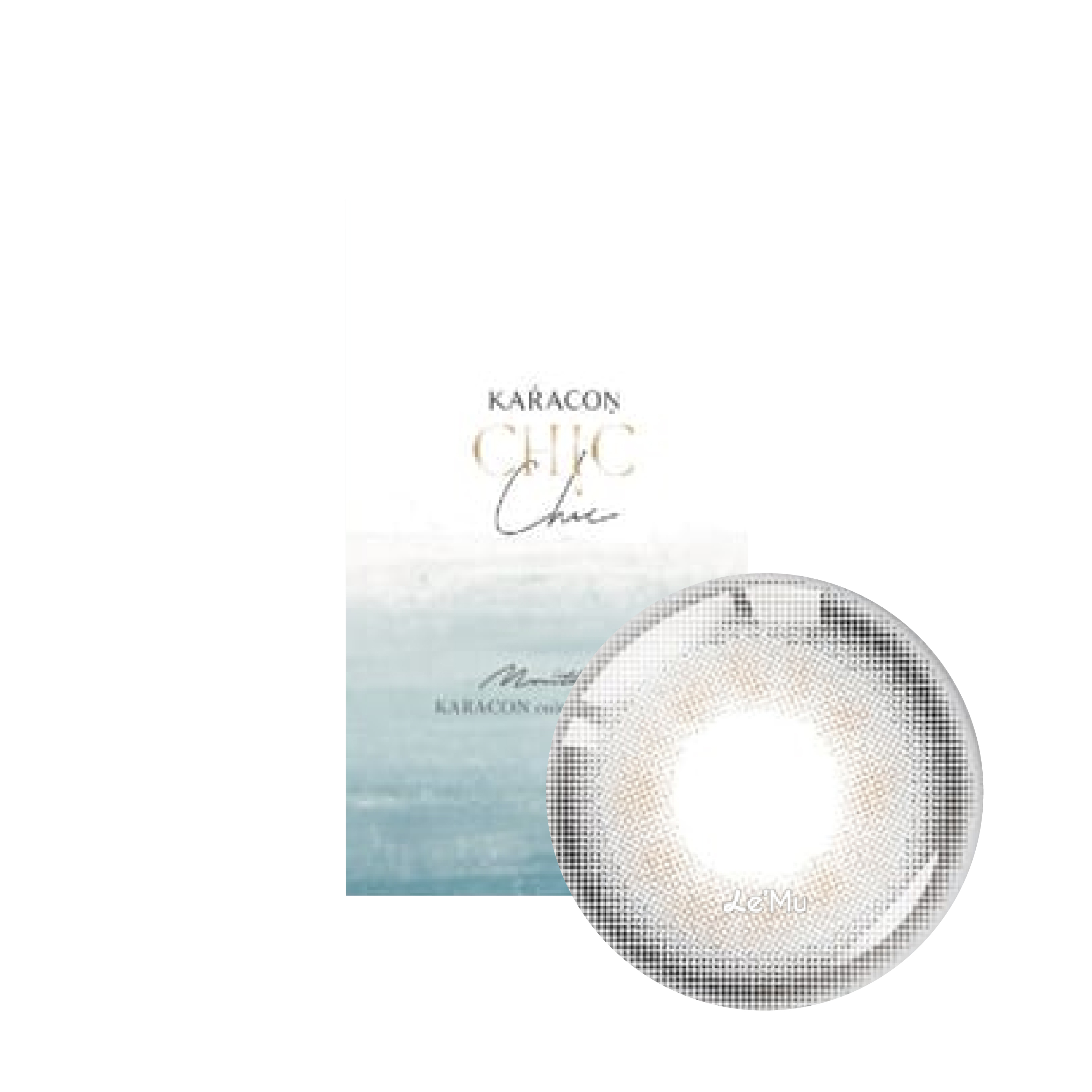 卡拉瞳chicolor彩色月拋冷冽灰(1片)