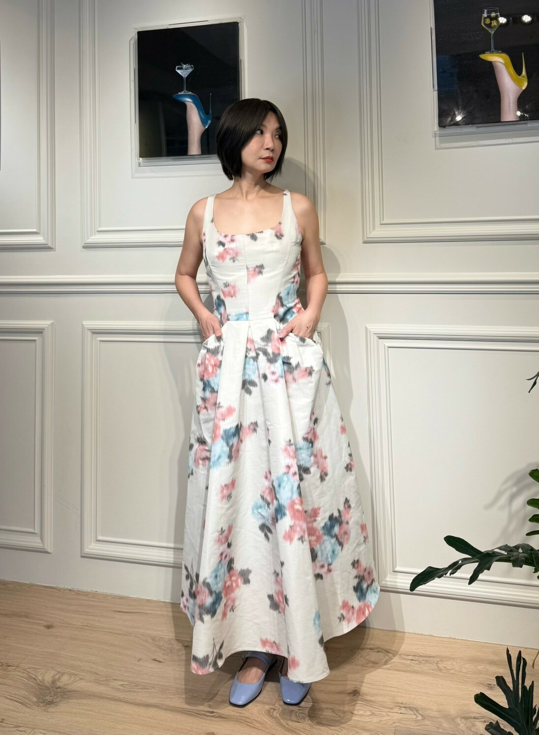 Philosophy 印花背心洋裝