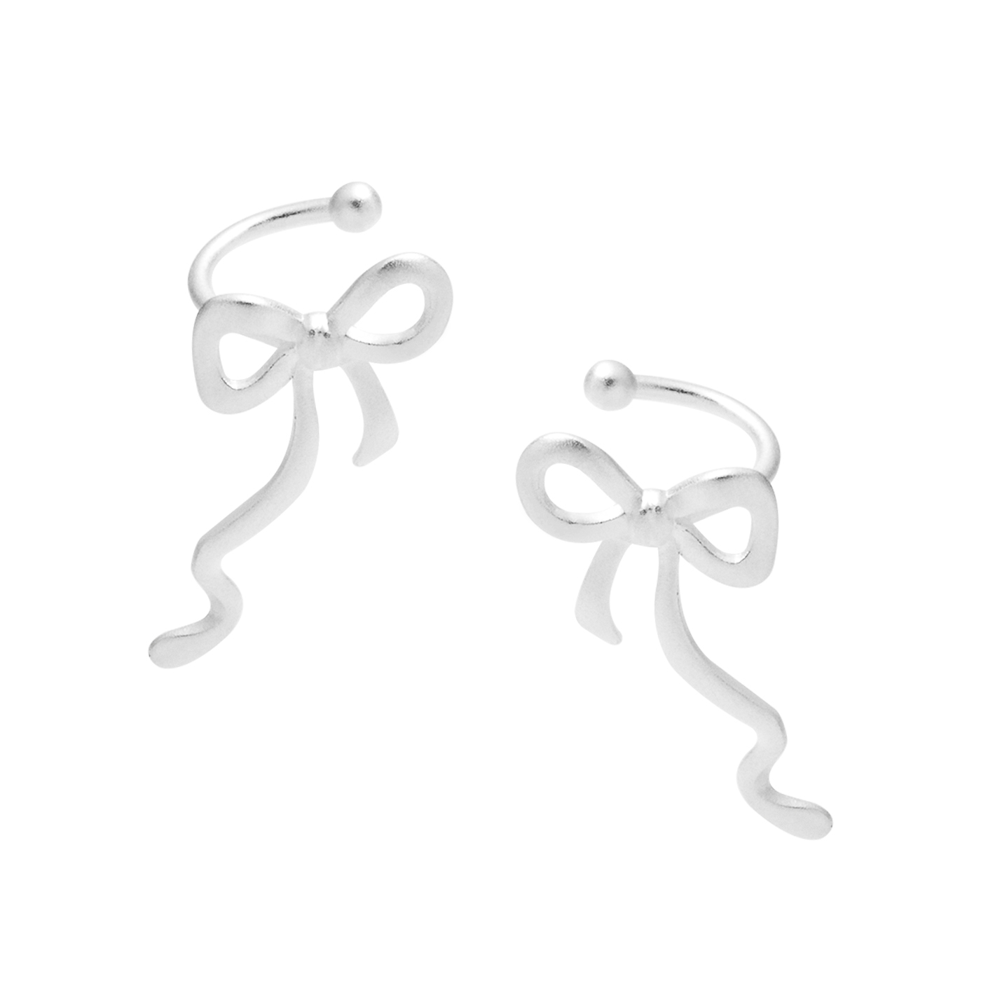 純銀,蝴蝶結,耳骨夾,平價飾品