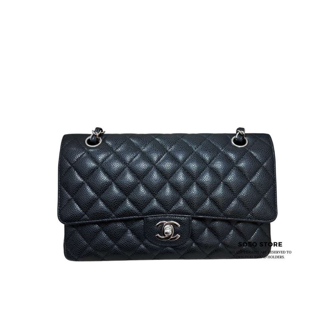 Chanel Classic Flap 25 Bag - Black / Shw