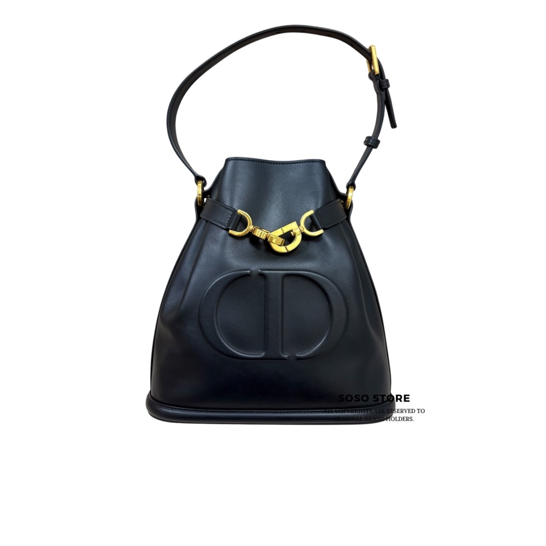 Dior C'est Bucket Medium Bag - Black / Ghw