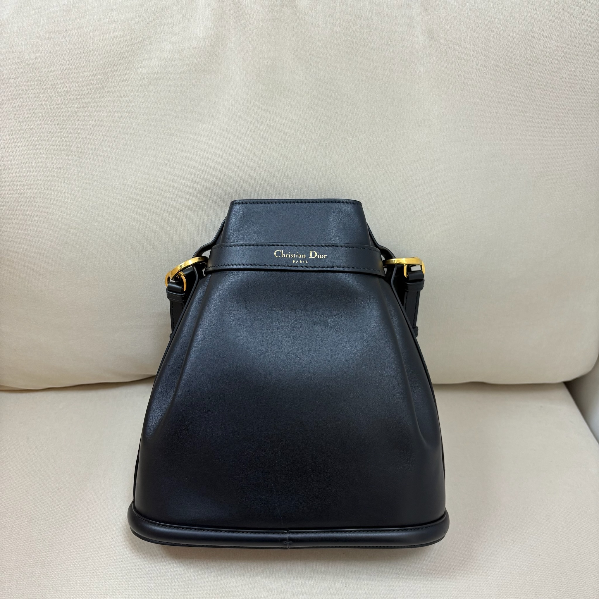 Dior C'est Bucket Medium Bag - Black / Ghw
