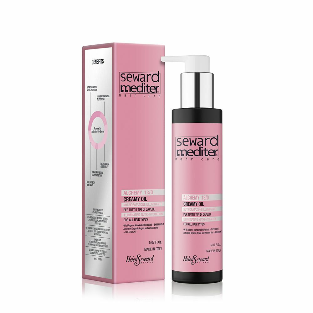 SM - ALCHEMY CREAMY OIL 13O 150ml (Enriched with Organic Argan Oil, For Dry or Frizz Hair Use)