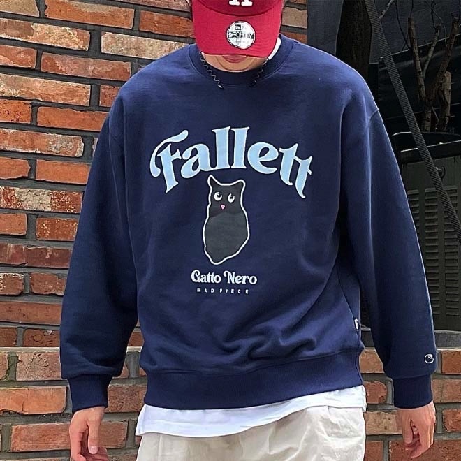 スウェット・トレーナー Fallett NERO WAPPEN SWEATSHIRT 4TR146 Fallett NERO WAPPEN SWEATSHIRT 4TR146 (Fallett/スウェット