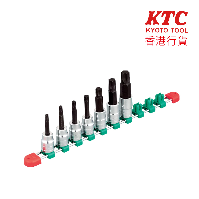 KTC 12.7sq.T 型 Torx 鑽頭套筒組 [7 件] (TBT407T)