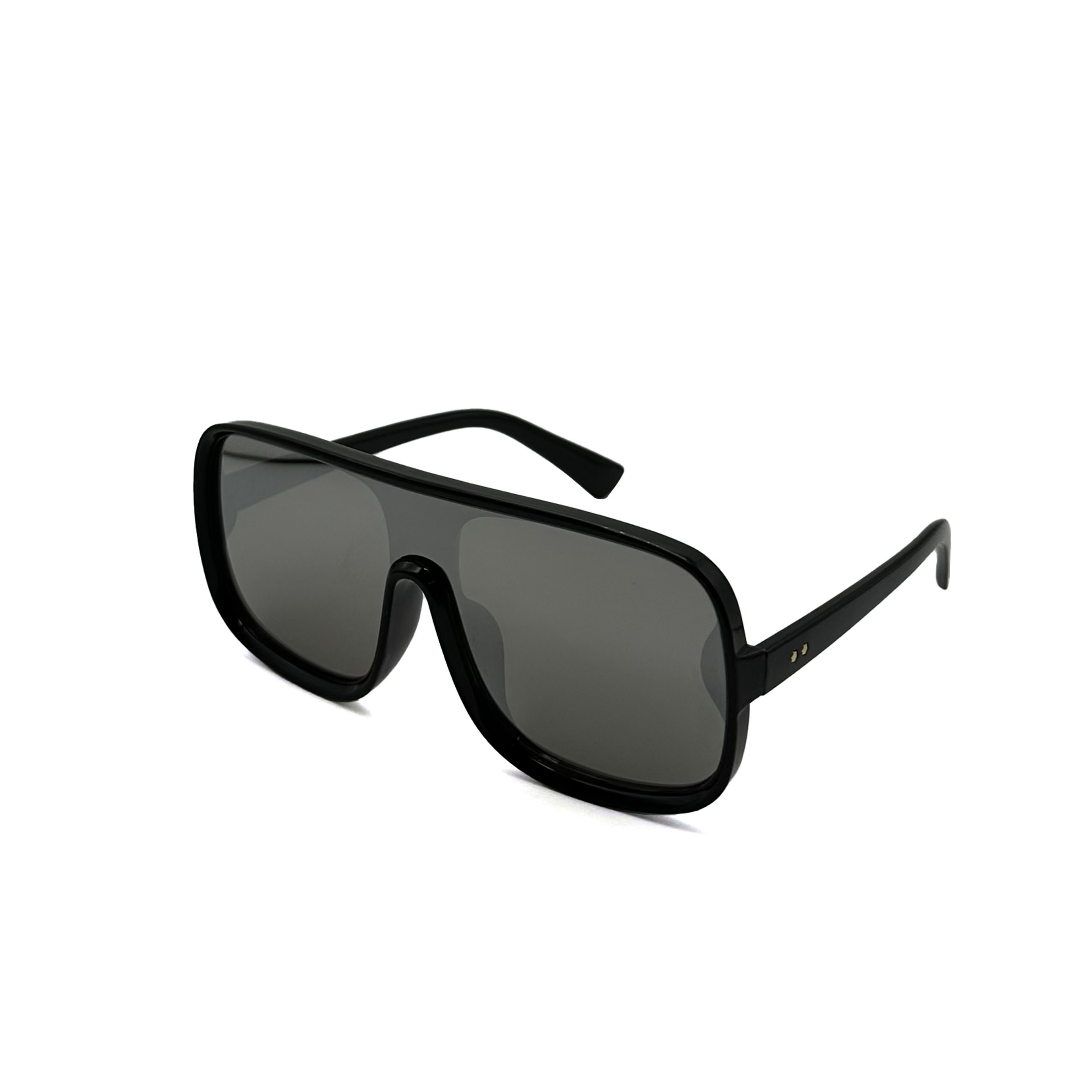 CHILL 連體大框方形墨鏡-淺灰