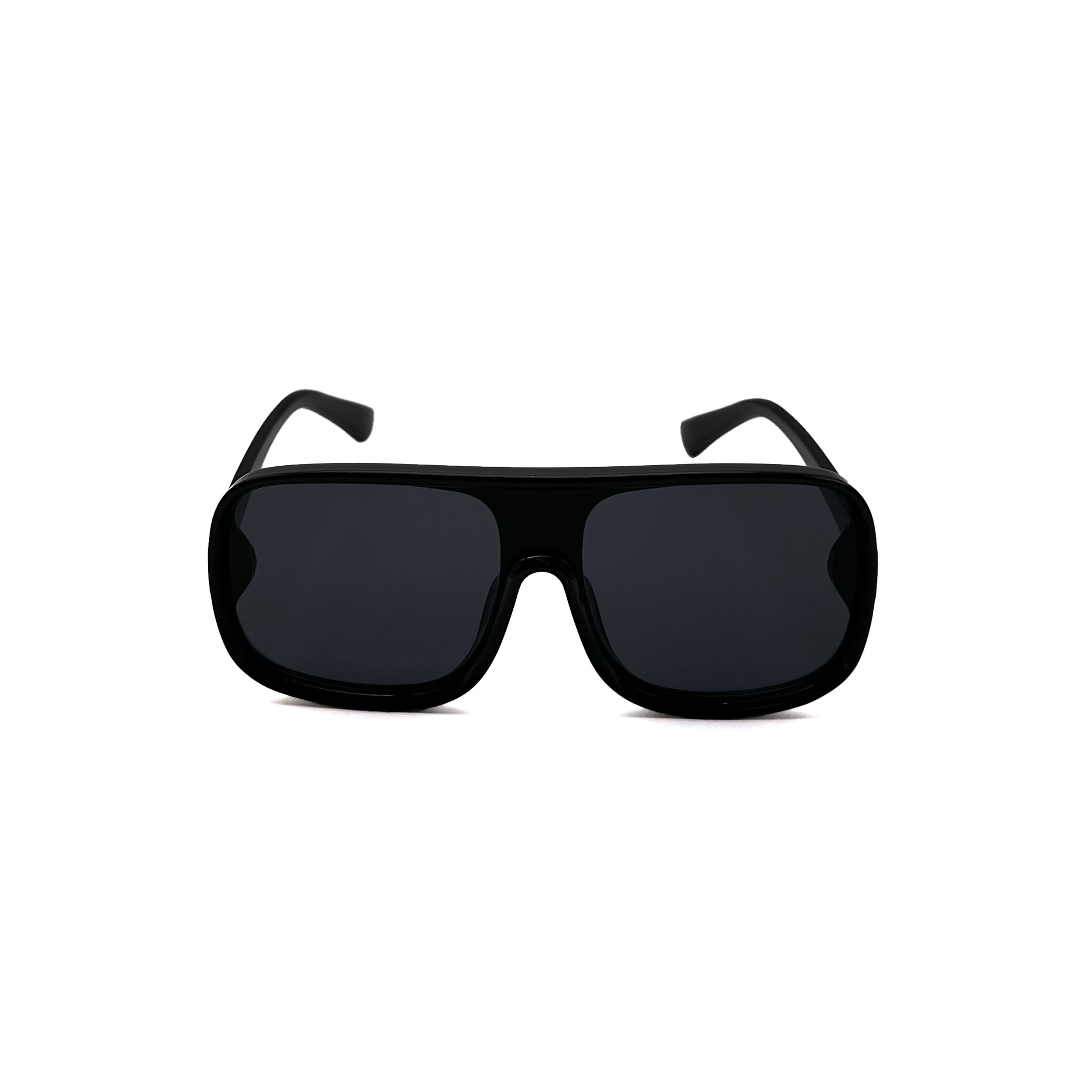 CHILL 連體大框方形墨鏡-黑