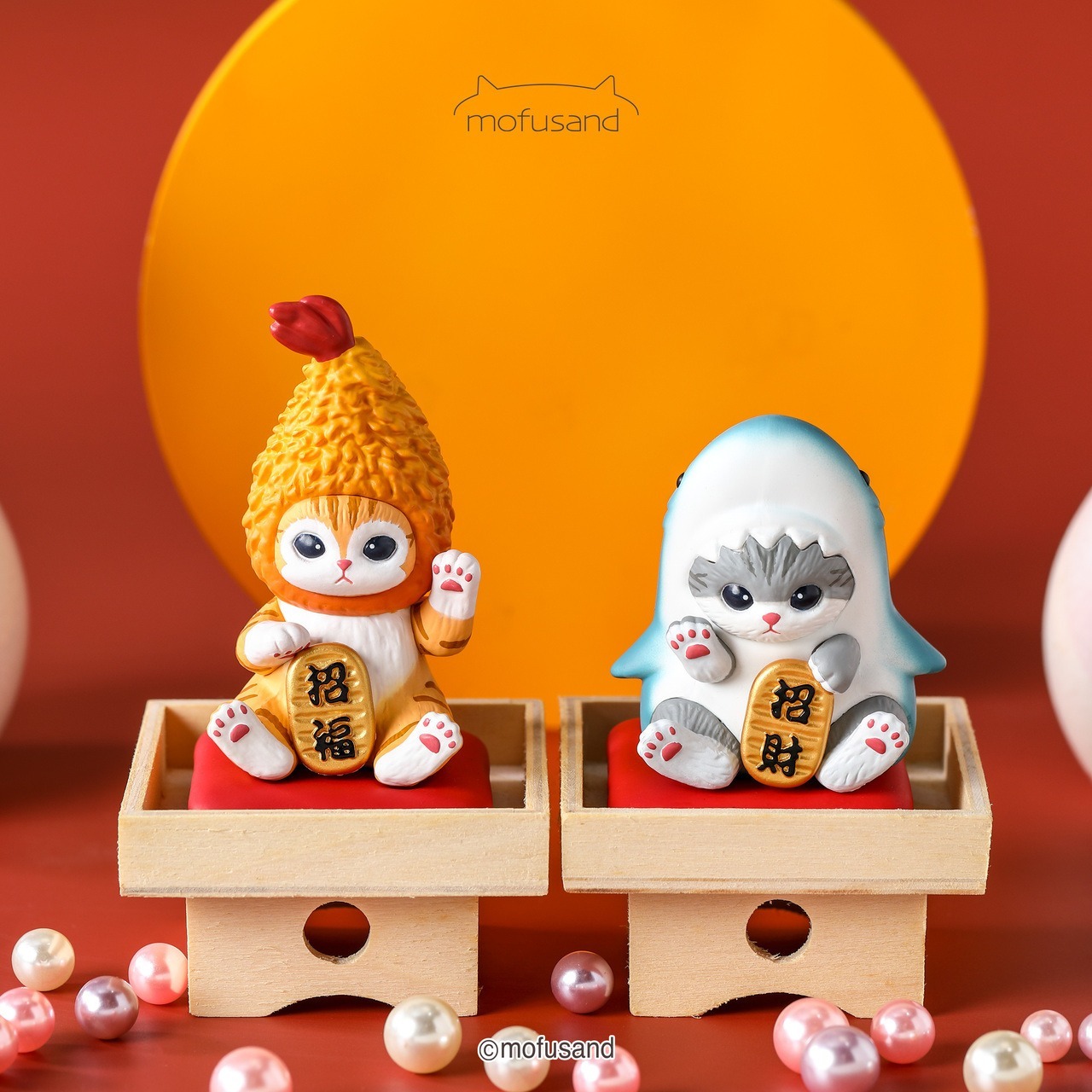 貓福珊迪-招財公仔(炸蝦)