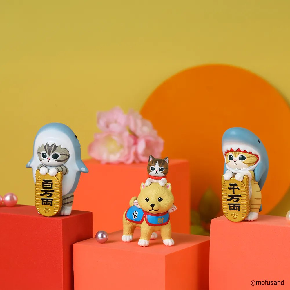 貓福珊迪招財公仔金小判鯨鯊貓