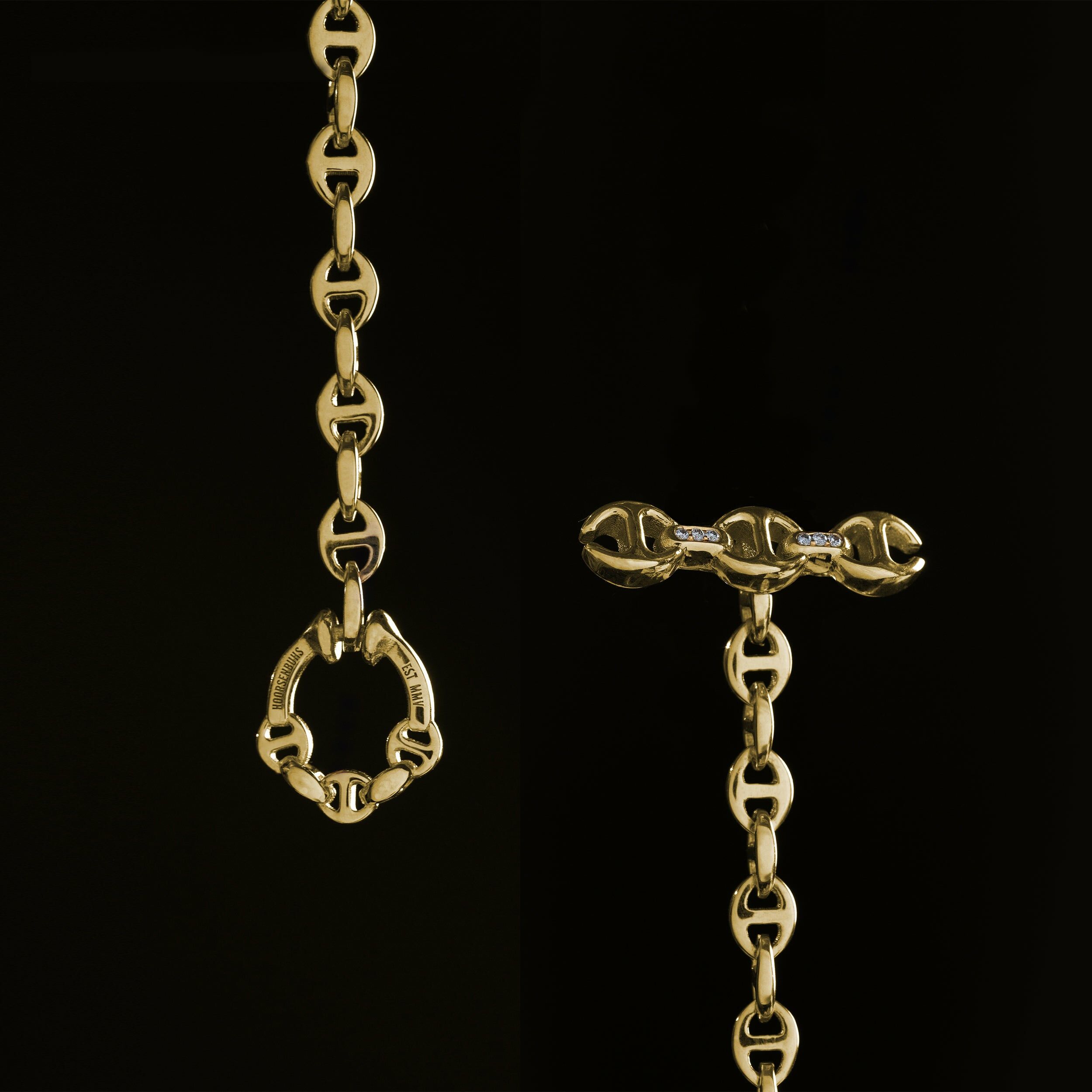 18K 3MM OPEN-LINK™ MONOGRAM BRACELET
