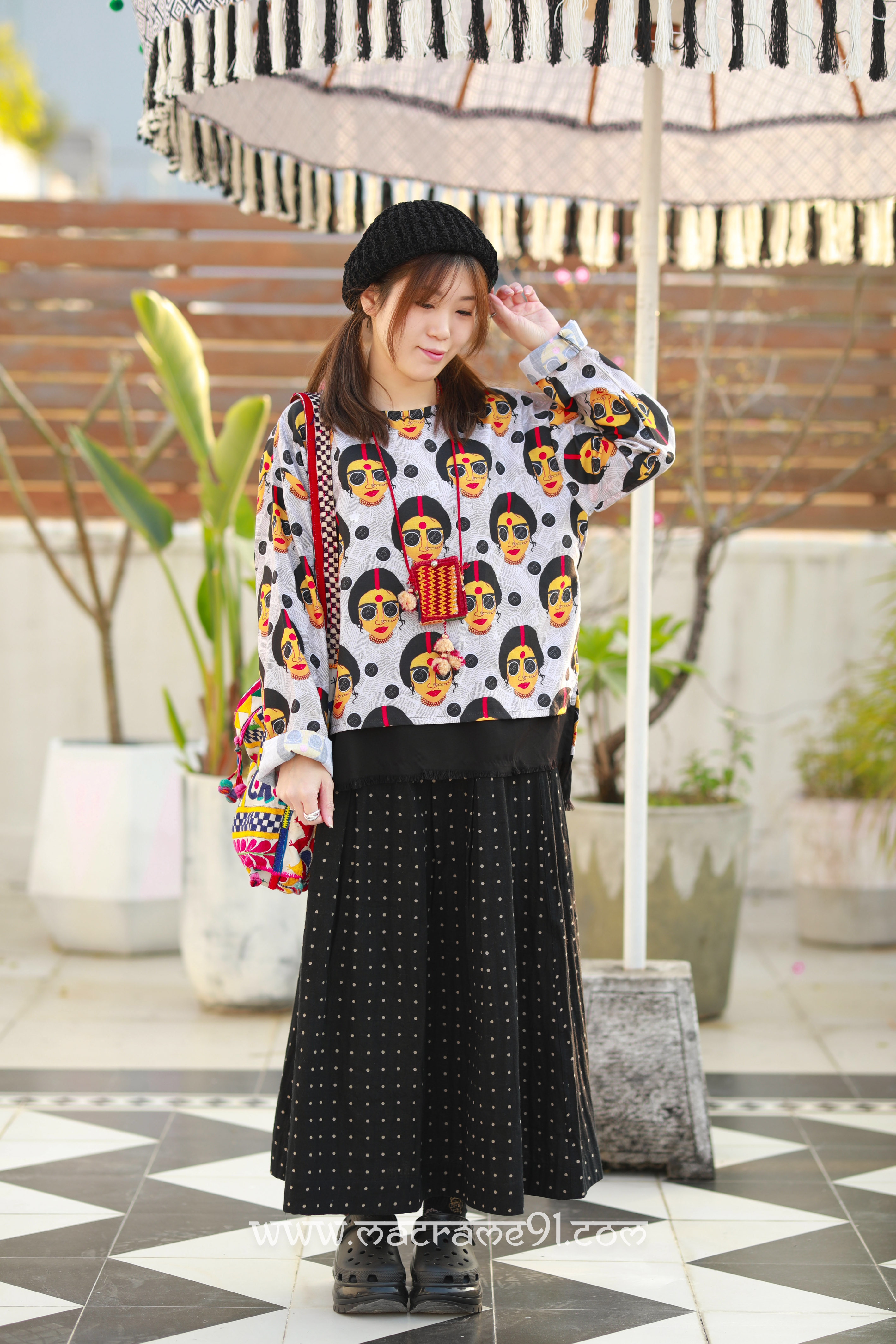 Macrame 長袖上衣 - M3458C (0122)